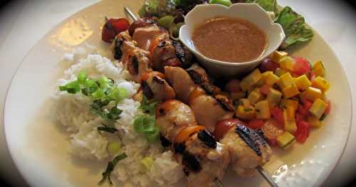 Brochettes de poulet bbq aux saveurs asiatiques