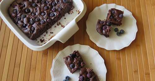 Brownies aux bleuets 