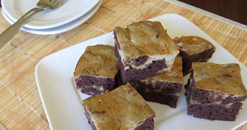 Brownies marbrés au cappucino 