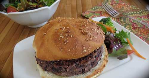 Burgers aux haricots noirs vite prêts 