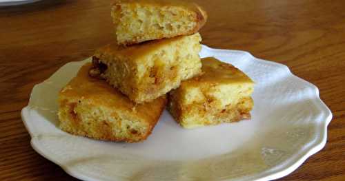 Carrés blonds à la patate douce 