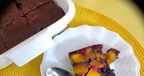 Clafoutis choco-mangue 