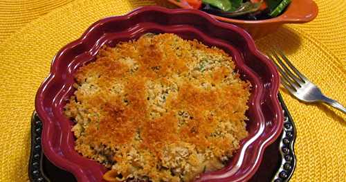 Coquilles de crabe gratinées