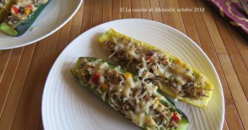 Courgettes farcies express 
