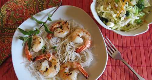 Crevettes à la japonaise, sauce ponzu 