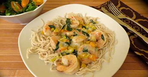 Crevettes en sauce au lait de coco + 