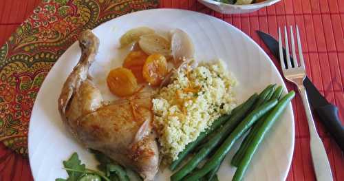 Cuisses de poulet exquises aux abricots +