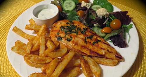 Escalopes de poulet barbecue sur la cuisinière +