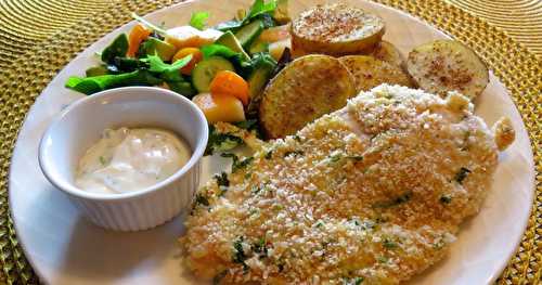 Escalopes de poulet en croûte de parmesan 