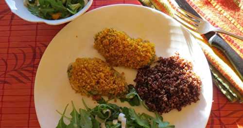 Escalopes de poulet en croûte dorée + 