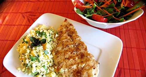 Escalopes grillées à la libanaise + Taboulé express +