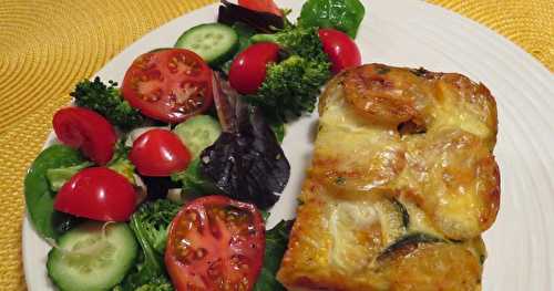 Étagé de poisson, pesto et légumes grillés +