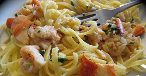 Fettuccine au homard +