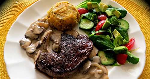 Filet de boeuf, sauce Stroganoff