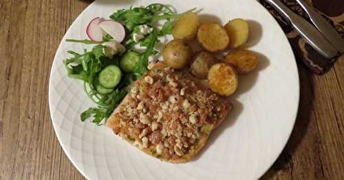 Filet de truite en croûte d'amandes