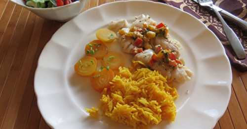 Filets de poisson blanc, sauce à la thaïe + 