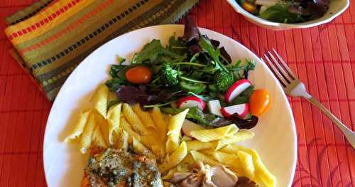 Filets de truite poêlés, sauce crémeuse à l’aneth et au citron 