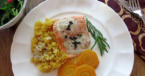 Filets de truite, sauce crémeuse à l’estragon (2) 