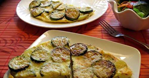 Frittata de pommes de terre à la courgette 