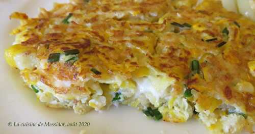 Galettes de courgette à la feta et au maïs + 