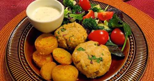 Galettes de crabe et de poisson 