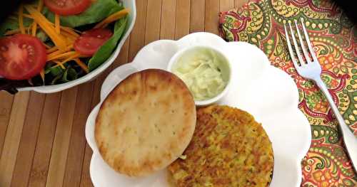 Galettes de pois chiches aux légumes + 