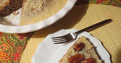 Gâteau à l’érable avec banane et pacanes