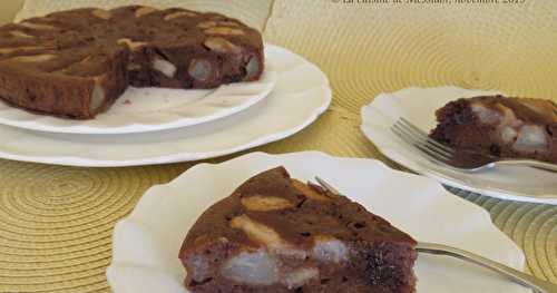 Gâteau aux poires et au chocolat + 