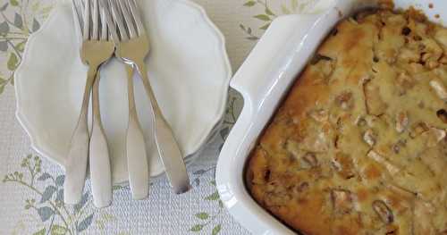 Gâteau léger aux pommes et aux pacanes +