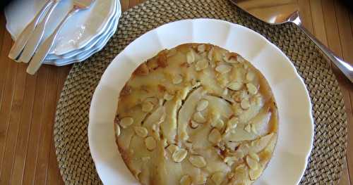 Gâteau renversé exquis aux poires + 