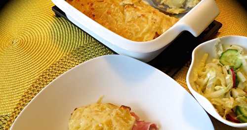 Gratin aux pommes de terre et au jambon 