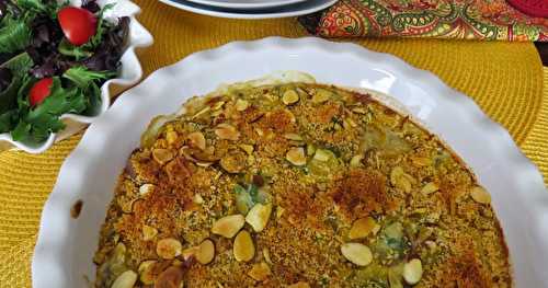 Gratin d’aiglefin et de pommes de terre, sauce aux herbes 