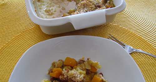 Gratin de chou-fleur et de courge au cari