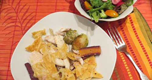 Gratin de poisson aux légumes grillés 