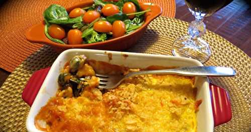 Gratins de moules à la mexicaine 