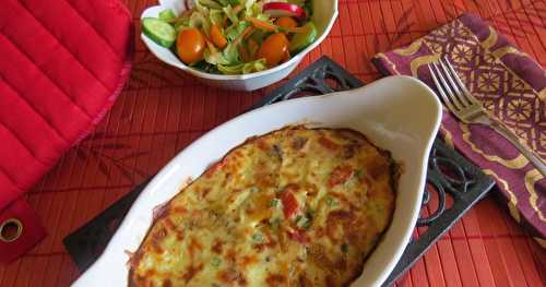 Gratins de poisson aux légumes grillés 