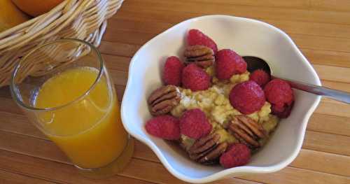 Gruau aux oeufs et aux petits fruits 