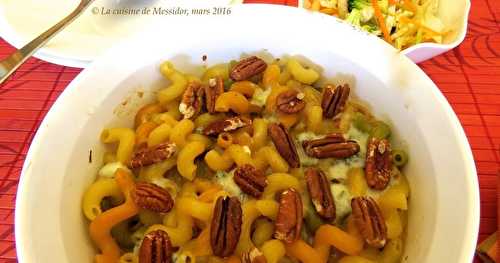 Macaroni à la poire et aux trois fromages 