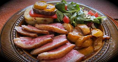 Magret de canard aux nectarines +