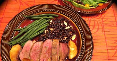 Magret de canard aux pommes +