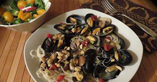 Moules à l’asiatique + 