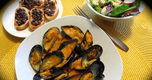 Moules au coulis de tomates cerises + 