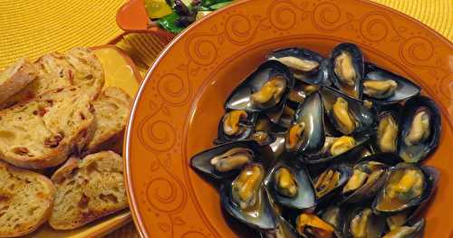 Moules au vermouth, sauce à l’indienne