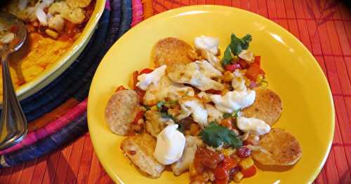 Nachos du pêcheur au cheddar +