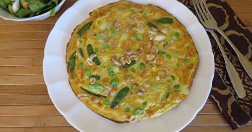 Omelette aux légumes asiatiques + 