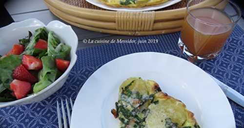 Omelette aux pommes de terre +  