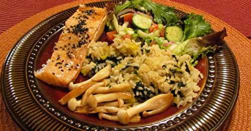 Pavés de saumon à la chinoise + 