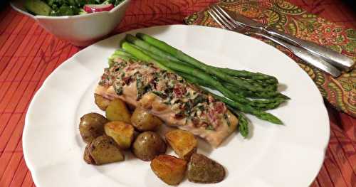 Pavés de saumon au fromage à la crème