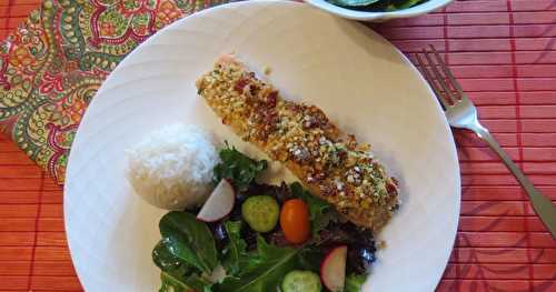 Pavés de saumon, enrobage au quinoa