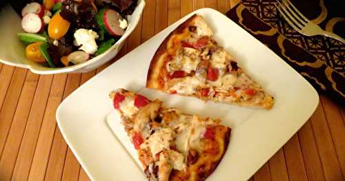 Pizza au poulet vide-frigo 